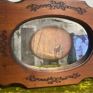 Wooden Frame with Horse Artwork